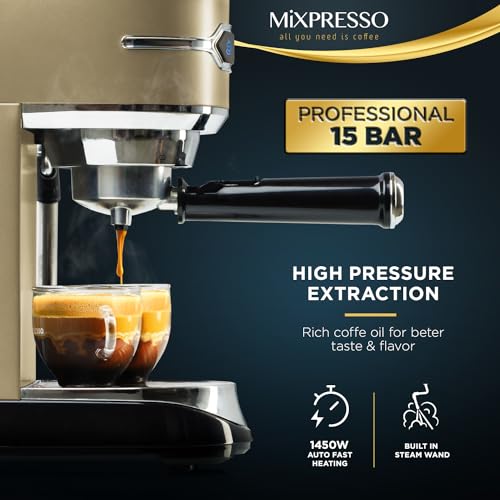 Espresso Machine with Milk Frother, 15 Bar J758