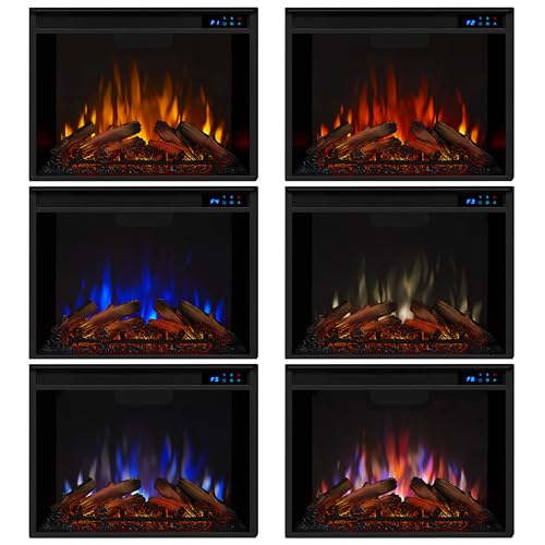 Electric Fireplace TV Stand for TVs up to 70 inches with Adjustable Shelves and Storage, Remote Control, White Y4613