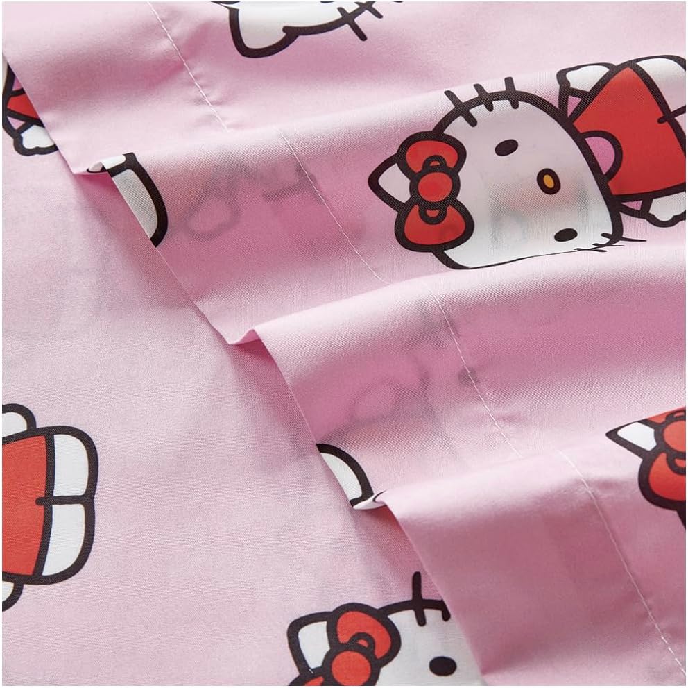Twin Size Sheet Set 3 Pieces Kids Pink X9354