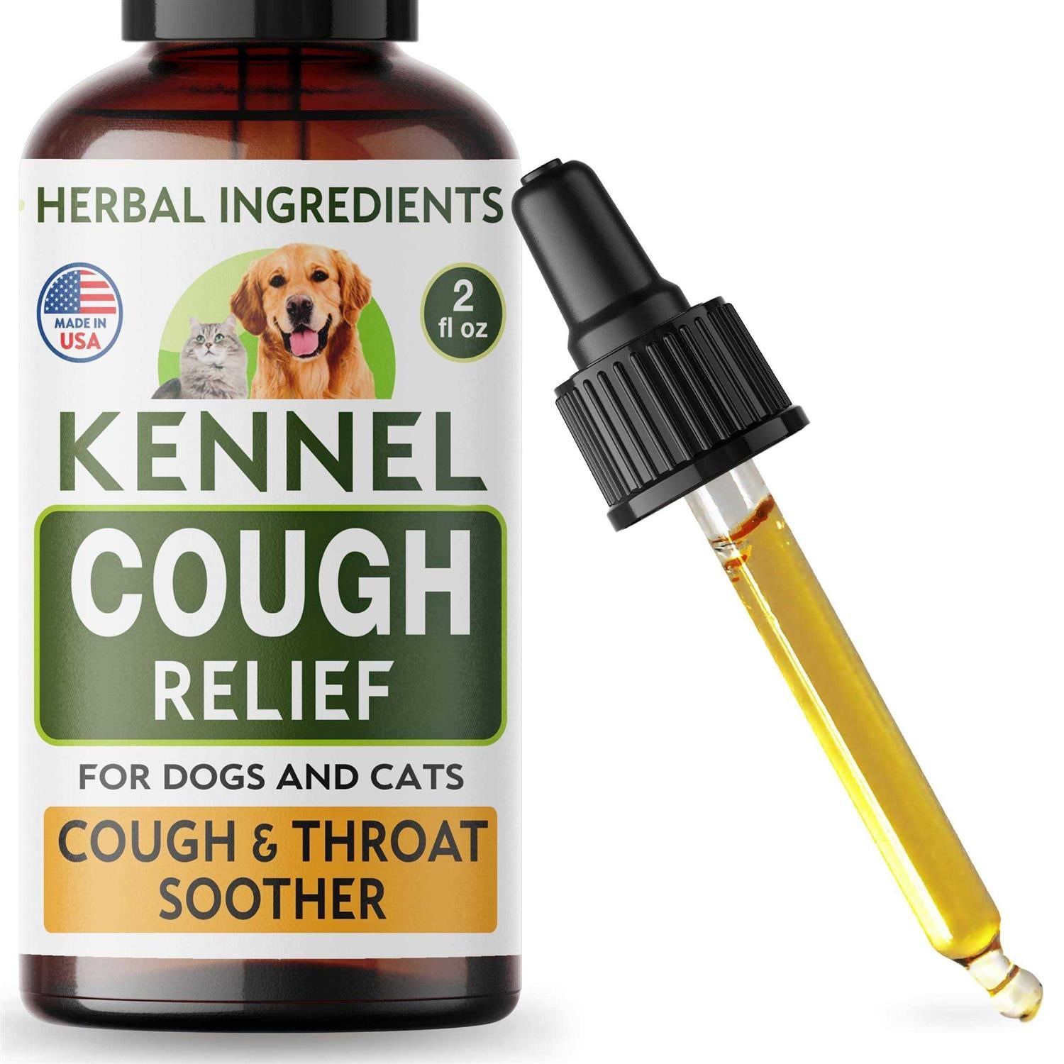 Kennel Cough Herbal Drops for Dogs & Cats Cough Relief B76591