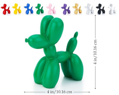 Balloon Dog Statue Decor, 4 inch, Green T484976
