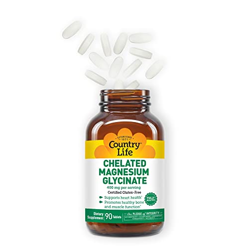Chelated Magnesium Glycinate 400mg, 180 Tablets T7645