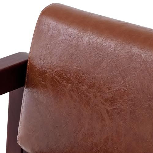 Waiting Room Bench with Backrest, Faux Leather, Modern Style K701