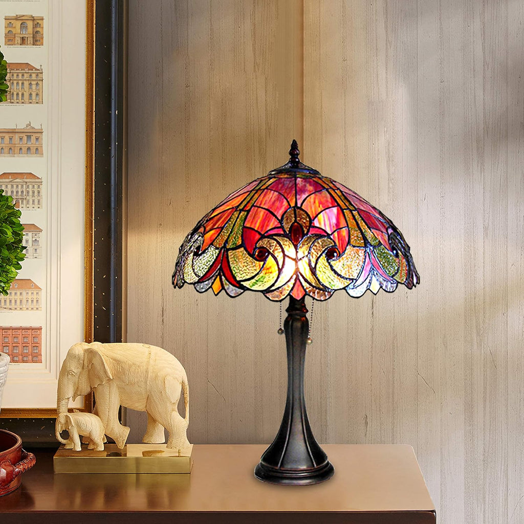 Victorian 2-Light Table Lamp with 16" Shade S322479
