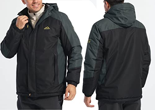 Men's Winter Ski Snow Jacket Water Resistant Warm Fleece S271881