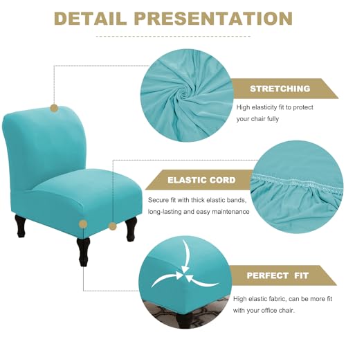 Stretch Armless Accent Chair Cover, 2 Pack, Washable E585162