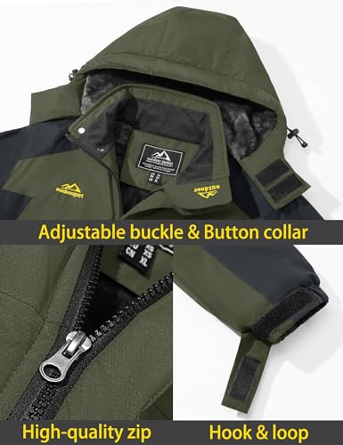 Men's Winter Ski Jacket Waterproof Snow Coat with Hood S258