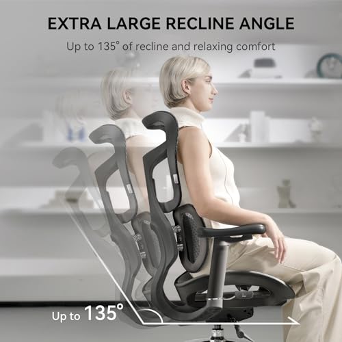 Ergonomic Office Chair with Lumbar Support and Adjustable Armrests L938155