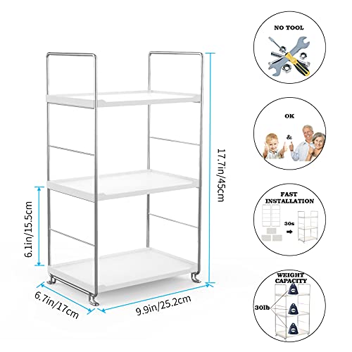 3-Tier Bathroom Organizer Countertop Corner Storage Shelf Q8916