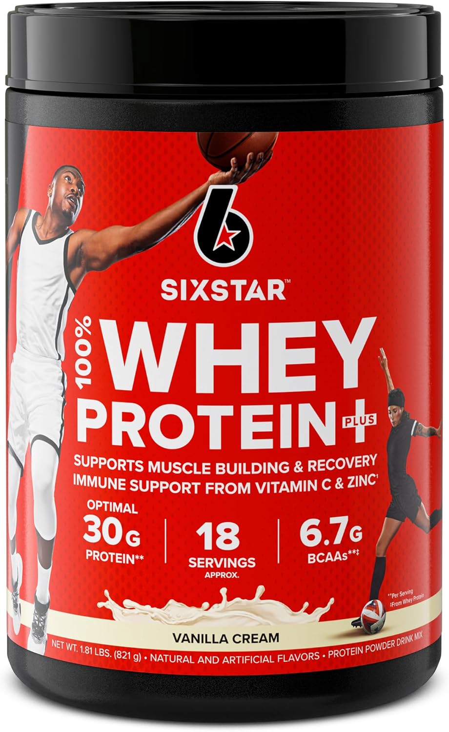 Whey Protein Plus Vanilla Cream 1.8lbs & Strawberry Smoothie 1.8lbs Q1939