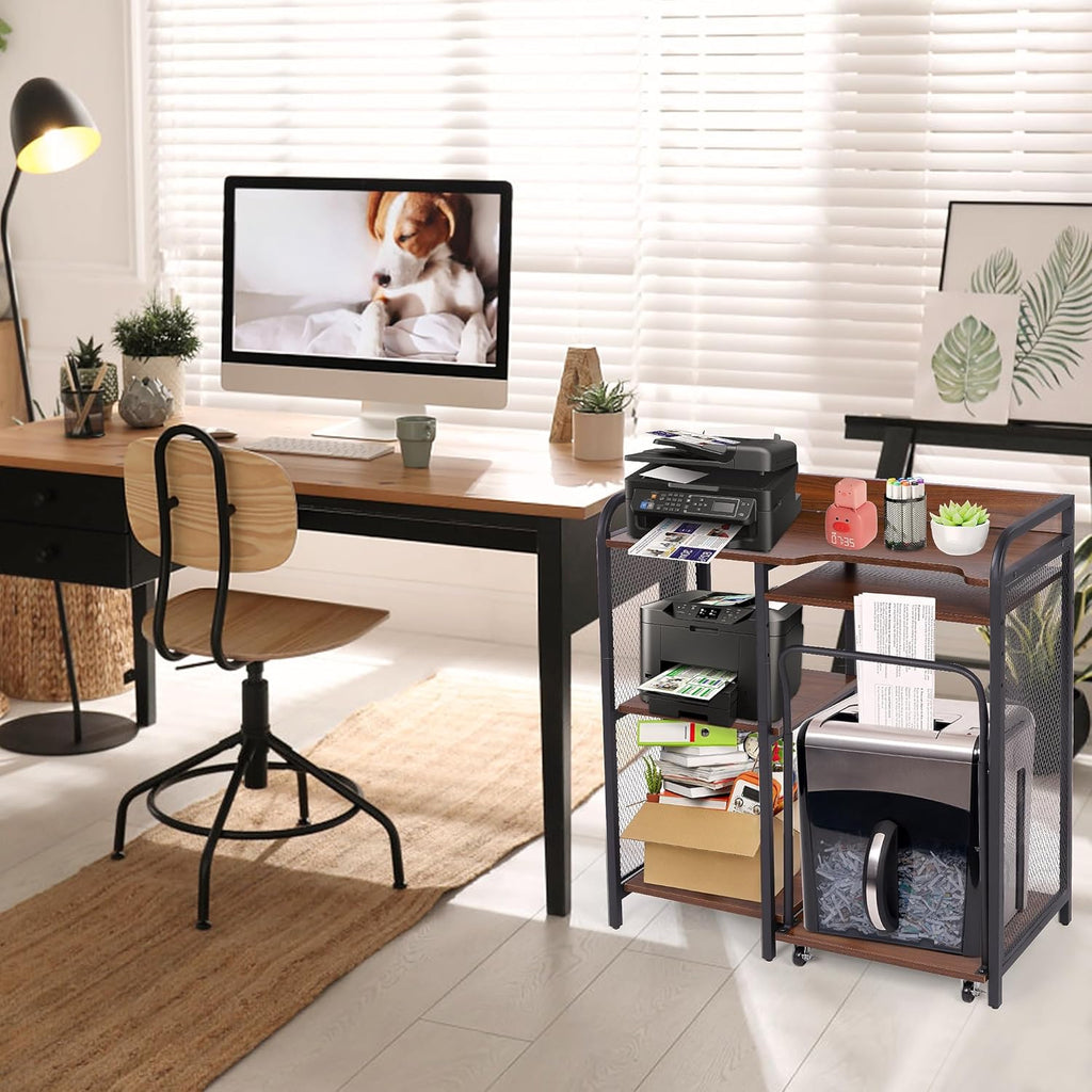 Printer Stand with Storage, 3 Tier Adjustable Rack for Home Office D7263