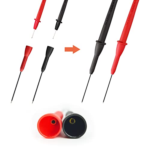 2 Pack 2mm Extended Needle Test Probes, 600V/10A Multimeter T835