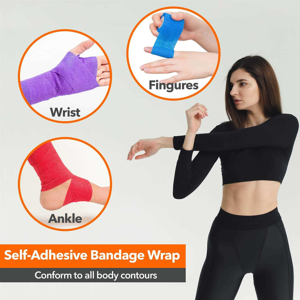 Self Adhesive Bandage Wrap 2 inch x 5 Yards Non-Woven F73133