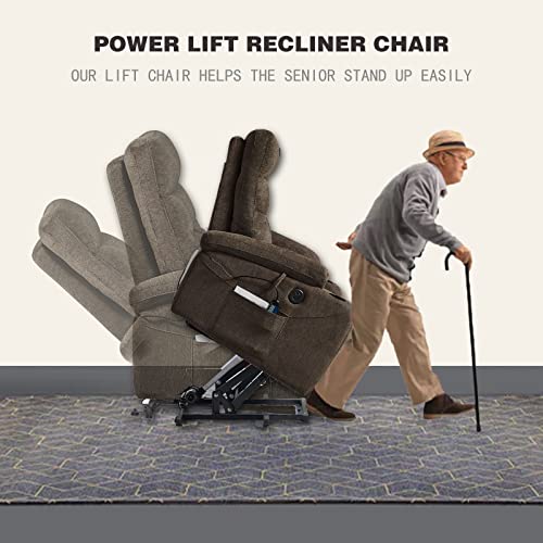 Power Lift Recliner Chair for Elderly with Heat and Massage E26016
