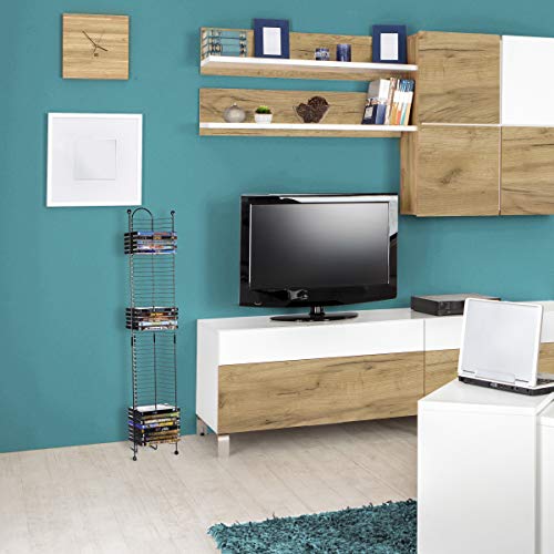 32 Blu-Ray Rack, Space Saving Modern Design, Durable Steel V4844