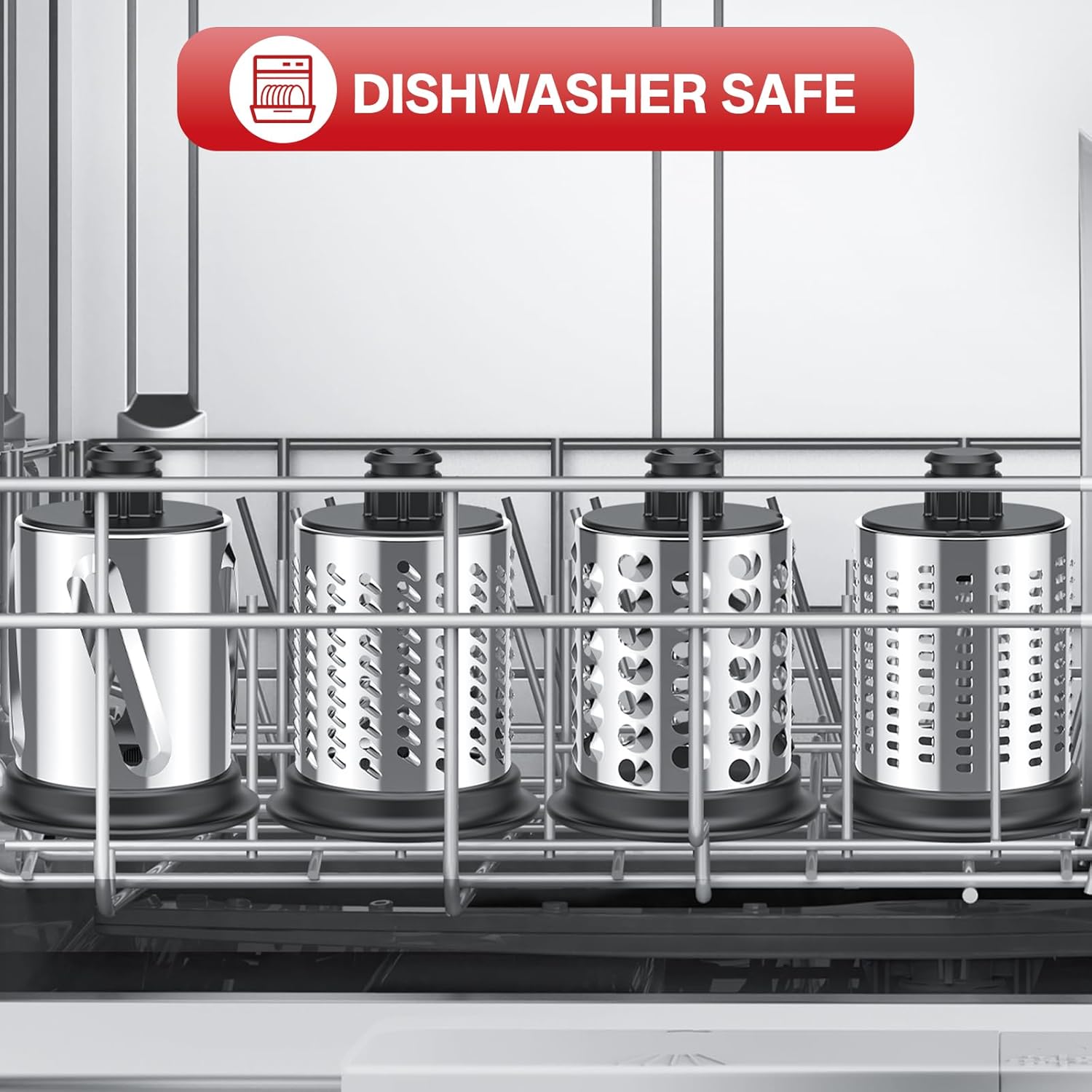 Stainless Steel Cheese Grater Attachment for Stand Mixer, Vegetable Slicer Shredder B304