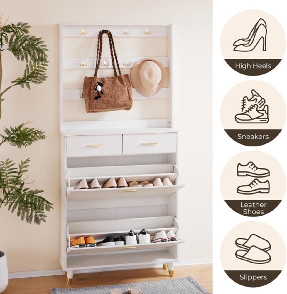 Entryway Armoire with Drawers, Shelves, and Shoe Storage V839376