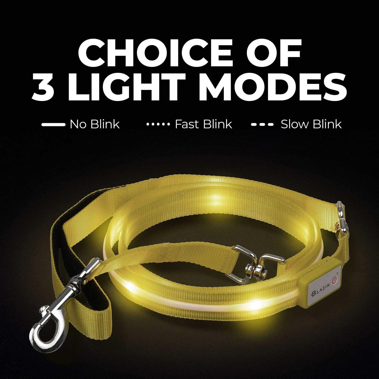 LED Dog Leash USB Rechargeable Flashing Light A744