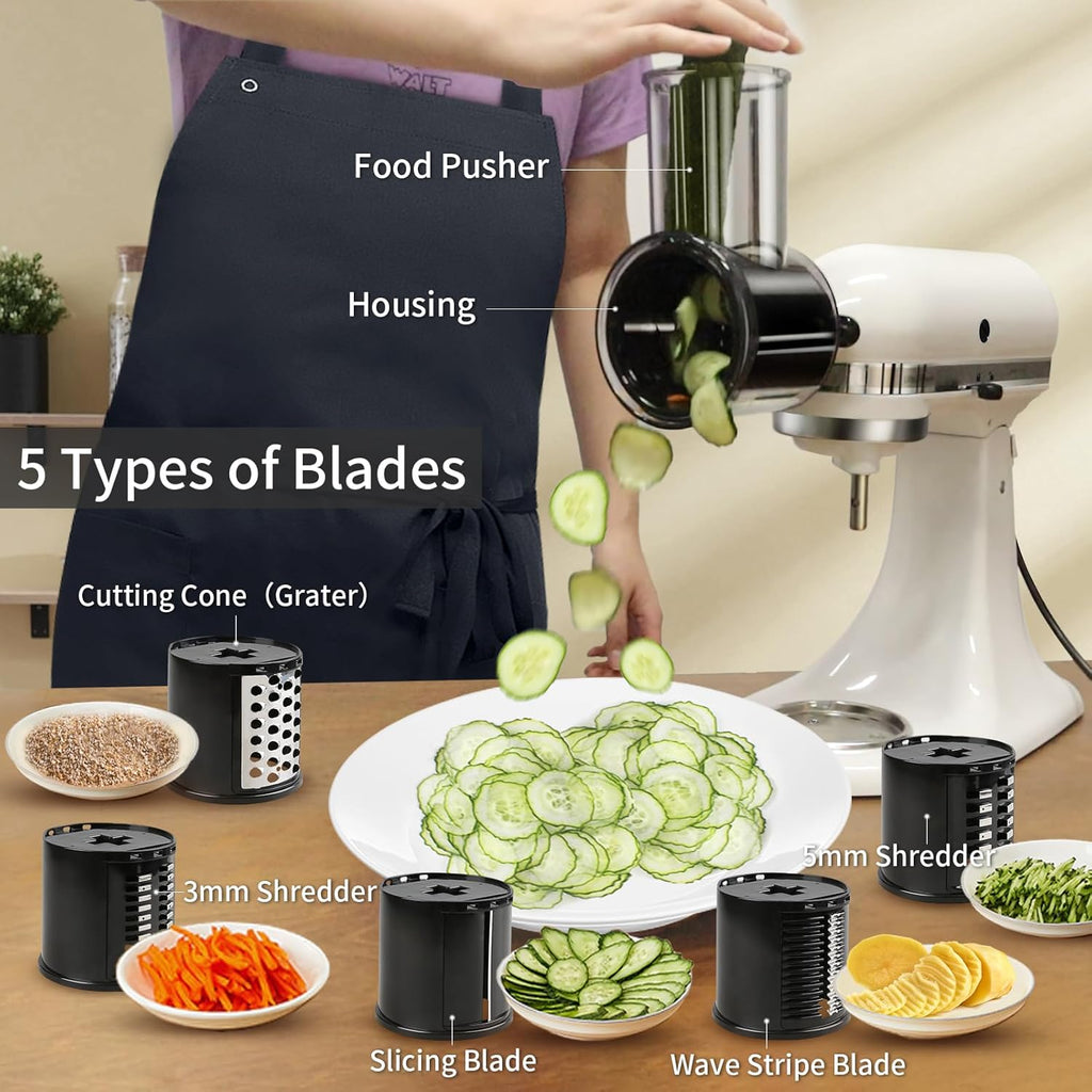 Cheese Grater and Vegetable Shredder Attachments for Stand Mixers T71061