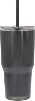 REDUCE 34 oz Tumbler, Stainless Steel - Keeps Drinks Cold up to 24 Hours - Sweat Proof, Dishwasher Safe, BPA Free - Smoke, Opaque Gloss