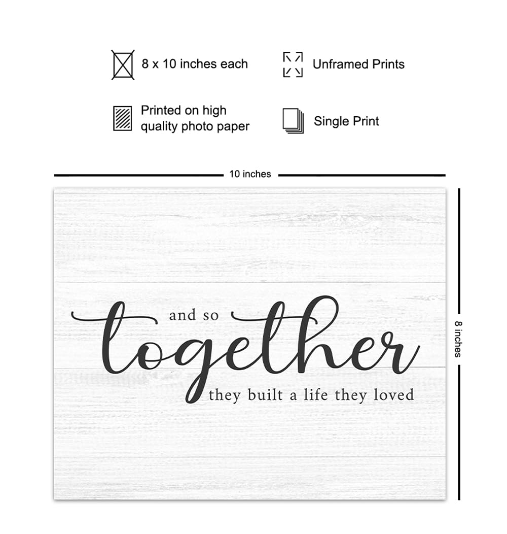 Love Quotes Wall Art - 8x10 Unframed Print for Living Room B558