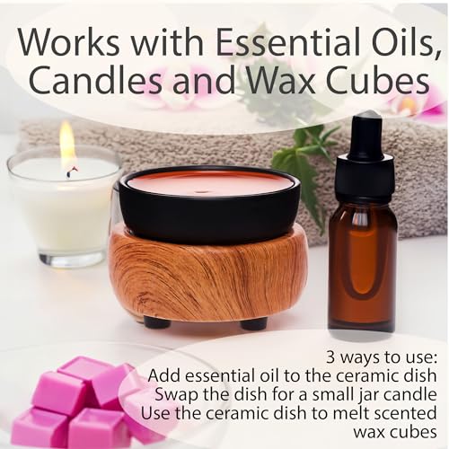 White Farmhouse Wax Warmer for Scented Wax - Electric Plug In Q9666