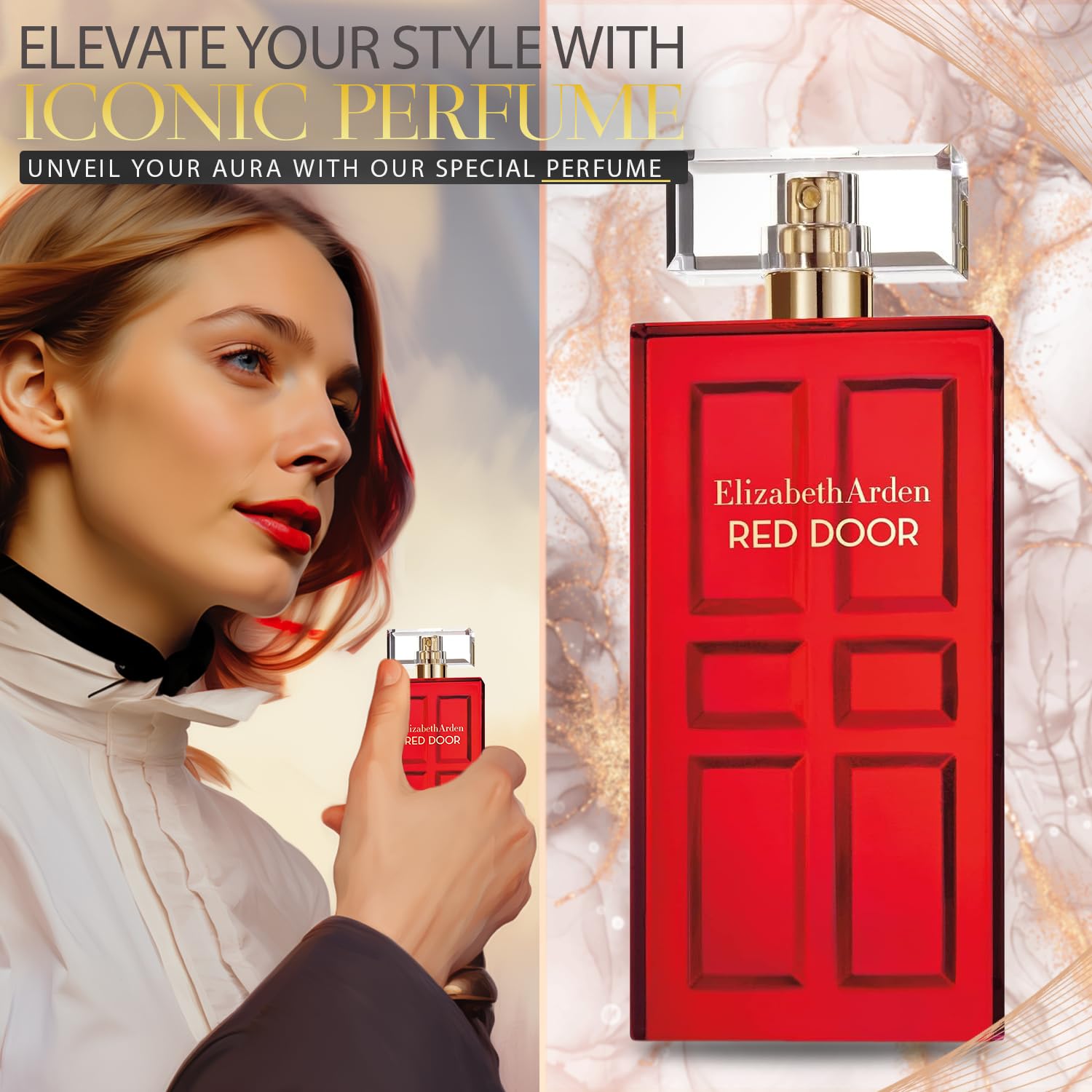 Women's Perfume Gift Set with Toiletry Bag and Refillable Bottle A50599