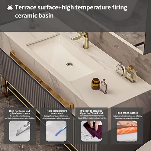 Bathroom Vanity with Sink, Smart Defog Mirror, 48 inch S76731