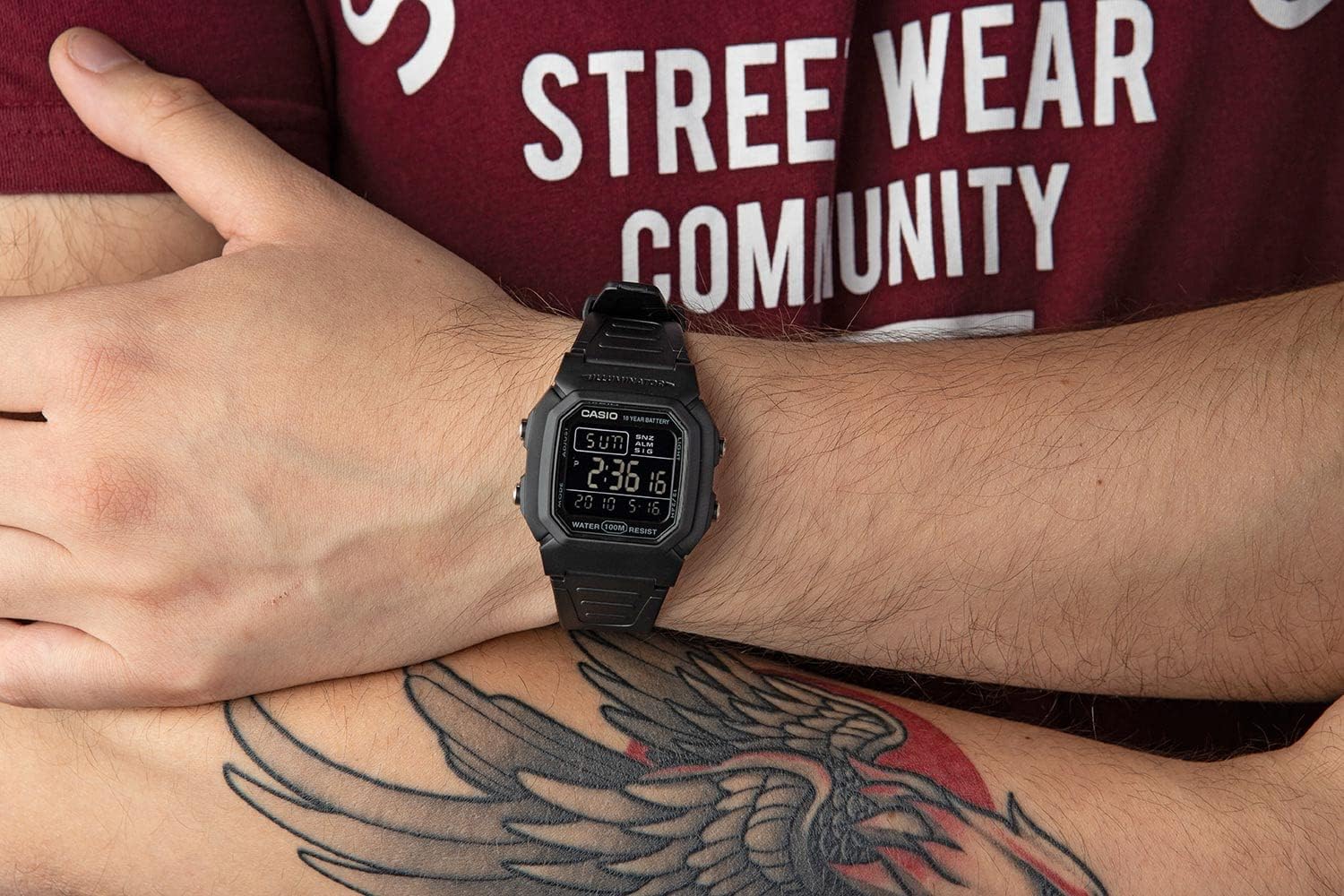Digital Watch, Black V84787