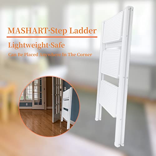 Folding Step Stool with Anti-Slip Pedal, 330lbs Capacity X2683