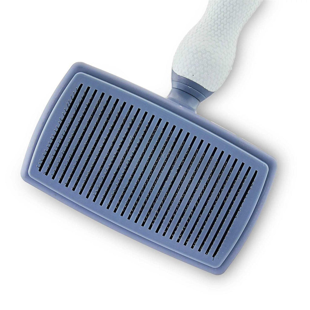 Self Cleaning Dog Slicker Brush with Non-Slip Handle F938637