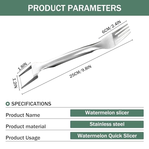 Stainless Steel Watermelon Slicer with Fruit Fork S775089