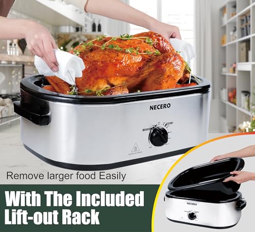 Electric Roaster Oven with Glass Lid and Removable Pan X813
