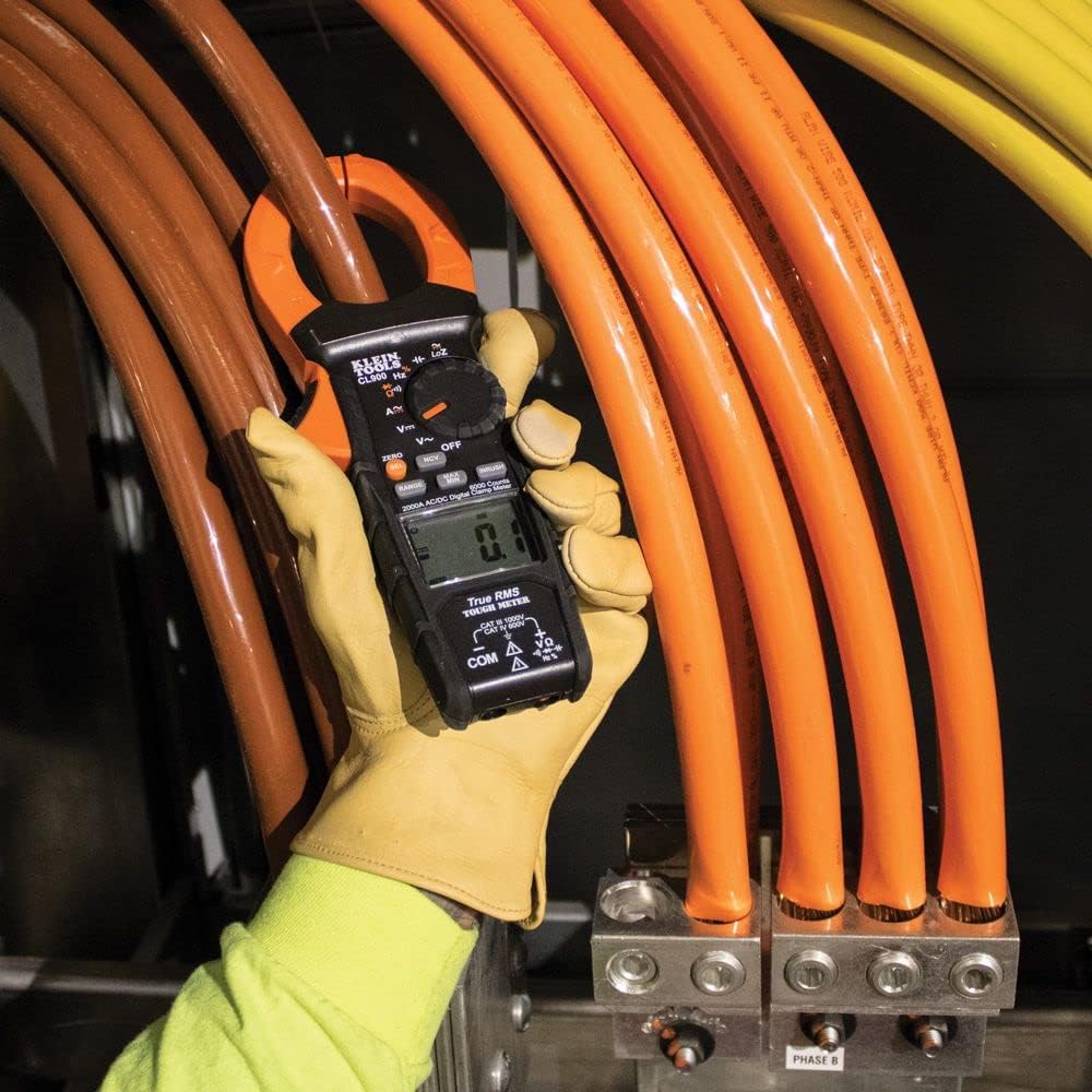 Digital Clamp Meter, Auto Ranging TRMS, AC/DC Voltage and Current, 2000A P6114