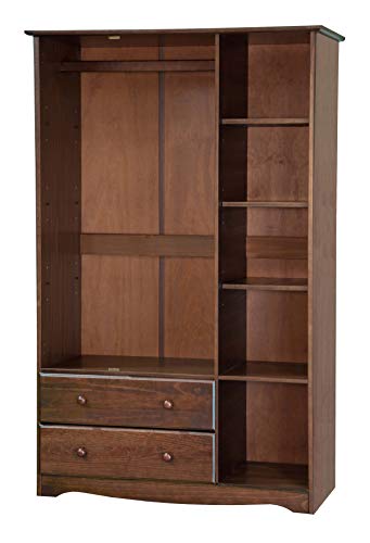 Solid Wood Armoire Wardrobe with Shelves and Drawers O8599