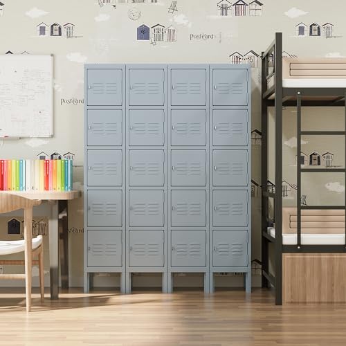 Metal Storage Locker with 3 Doors, 66" Tall Steel Cabinet D312544