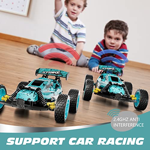 RC Car Remote Control Buggy, 2WD Offroad, 40 Mins Play, Blue L7678