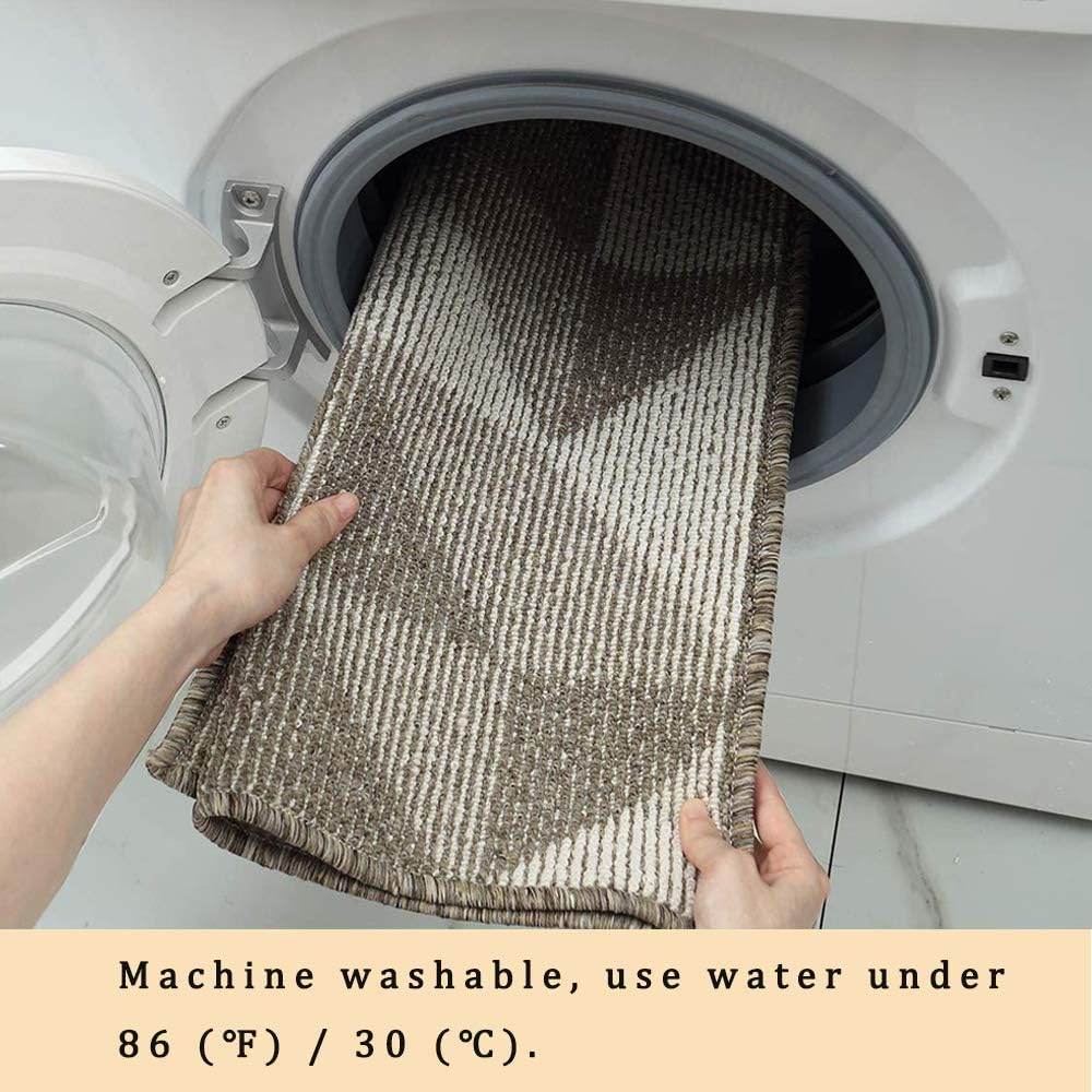 Gray Indoors Doormat 24 x 36 Inch Washable Non Slip Entry Rug D509401