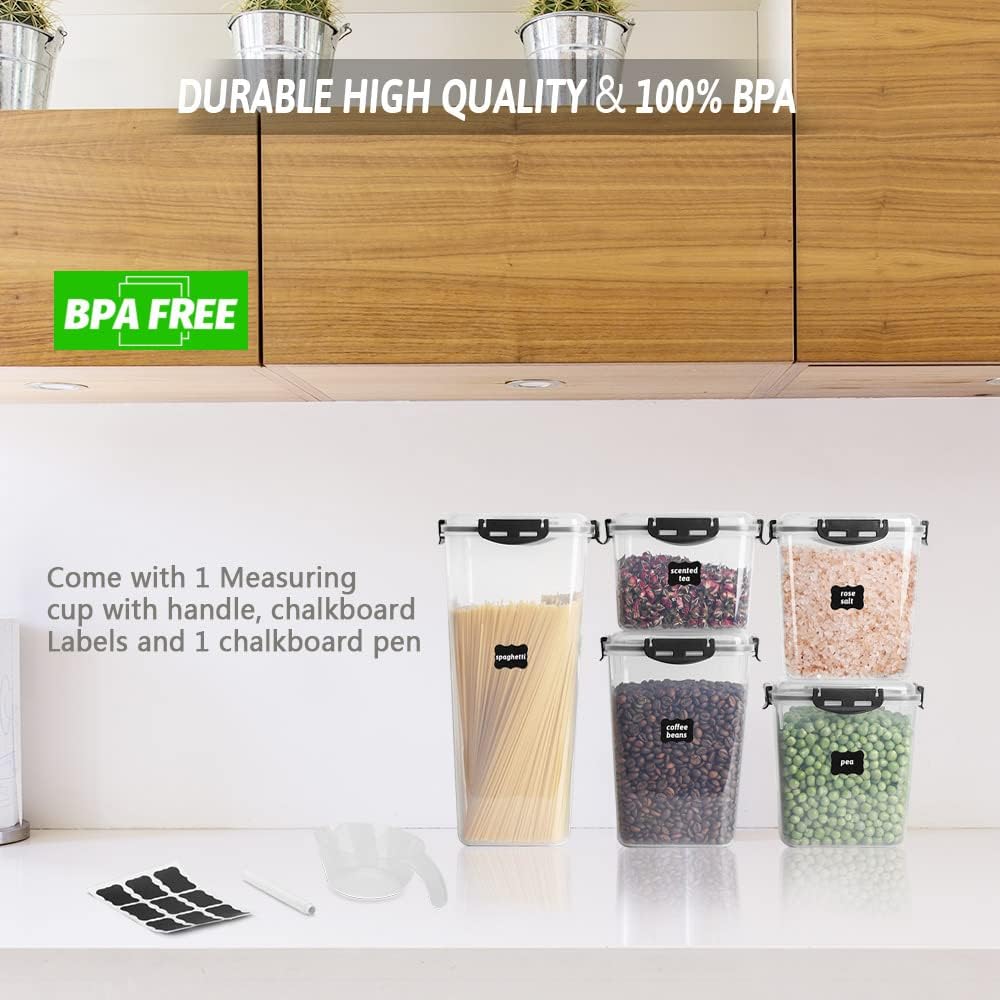 Airtight Food Storage Containers with Lids, Large Pantry Set of 4 K740
