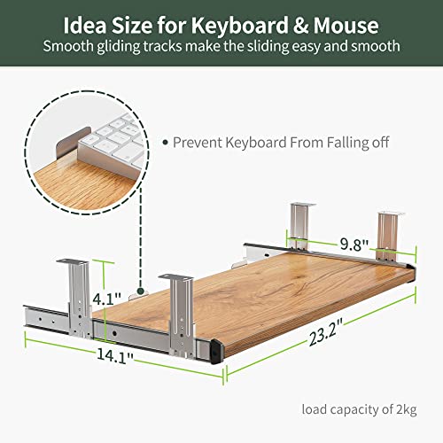 Standing Desk with Keyboard Tray, Electric Height Adjustable, 40 x 24 Inches W348