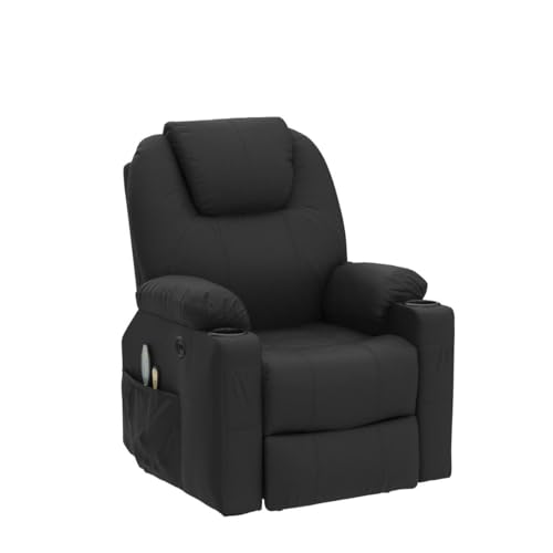 Power Lift Chair Electric Recliner for Elderly with Heated Vibration Massage, Cup Holders and USB Ports H838