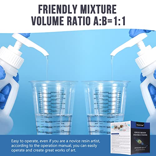 Crystal Clear Epoxy Resin Kit for Crafts, Table Tops, DIY B836691