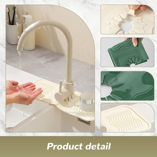 Kitchen Sink Silicone Draining Mat, Fast Drying Stone Sink Tray, Sink Protector N922275