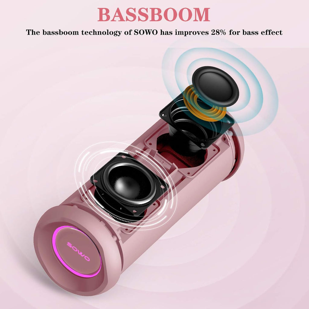 Portable Bluetooth Speaker, IPX7 Waterproof, 25W Loud Sound J138