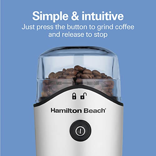 Electric Coffee Grinder for Beans, Spices & More, Stainless Steel Blades C462