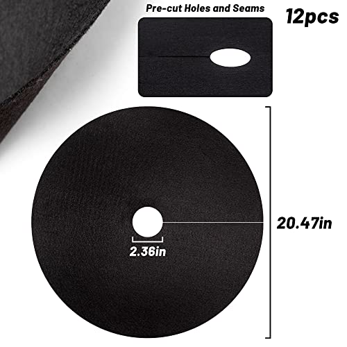 Non-Woven Tree Mulch Ring (8 Pack) Weed Barrier Mat I43781