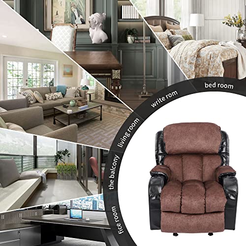 Massage Recliner Chair with Heat and Cup Holder, Black H519352