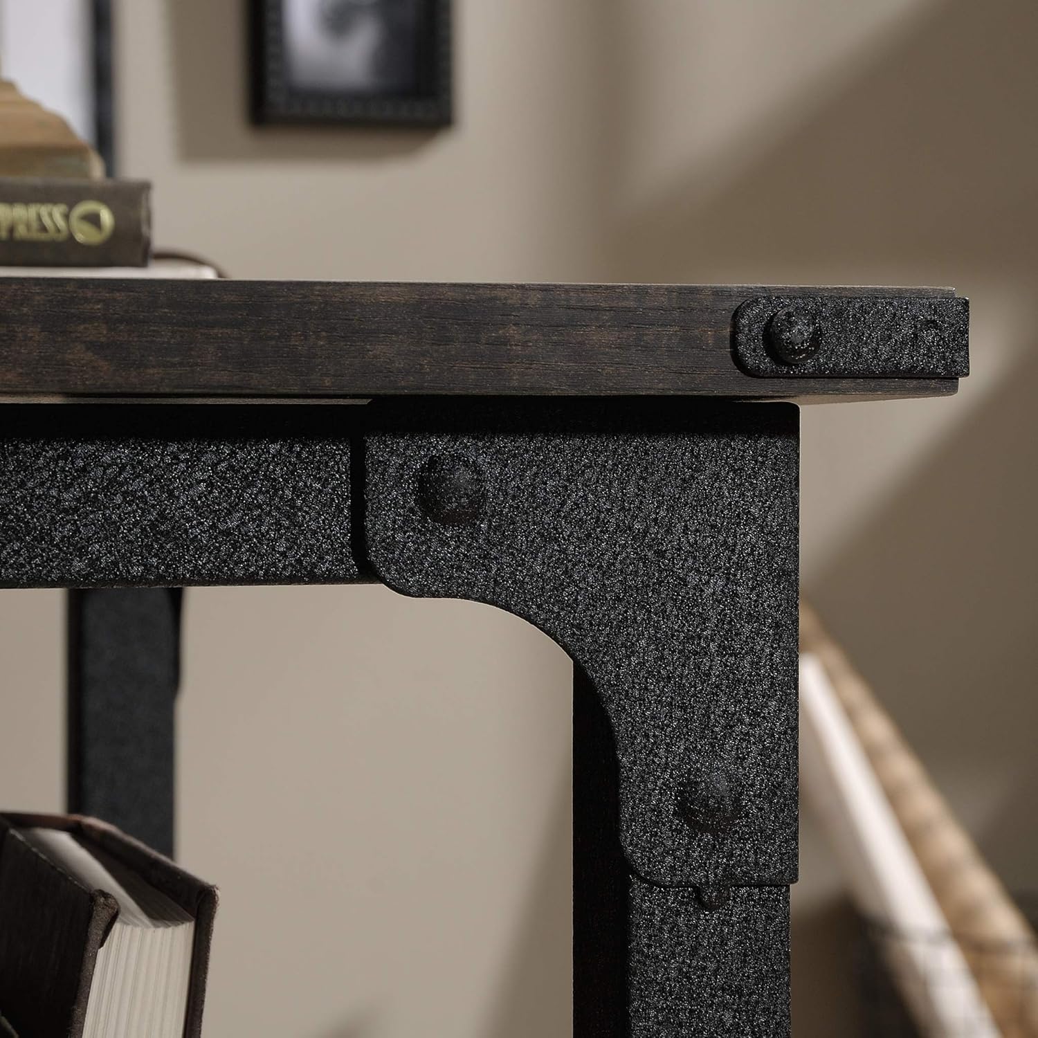 Steel River Desk, Carbon Oak Finish E666618