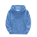 Boys Hoodies Winter Drawstring Hooded Soild Color Print Girls Sweatshirts Kids Pullover with Pockets(110 3-4 Years,A)