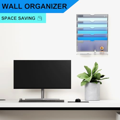 Wall File Organizer 10 Tier, Black N694